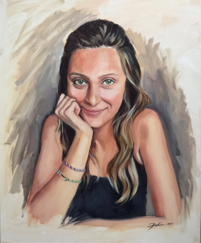 Lara Nour, oil on canvas