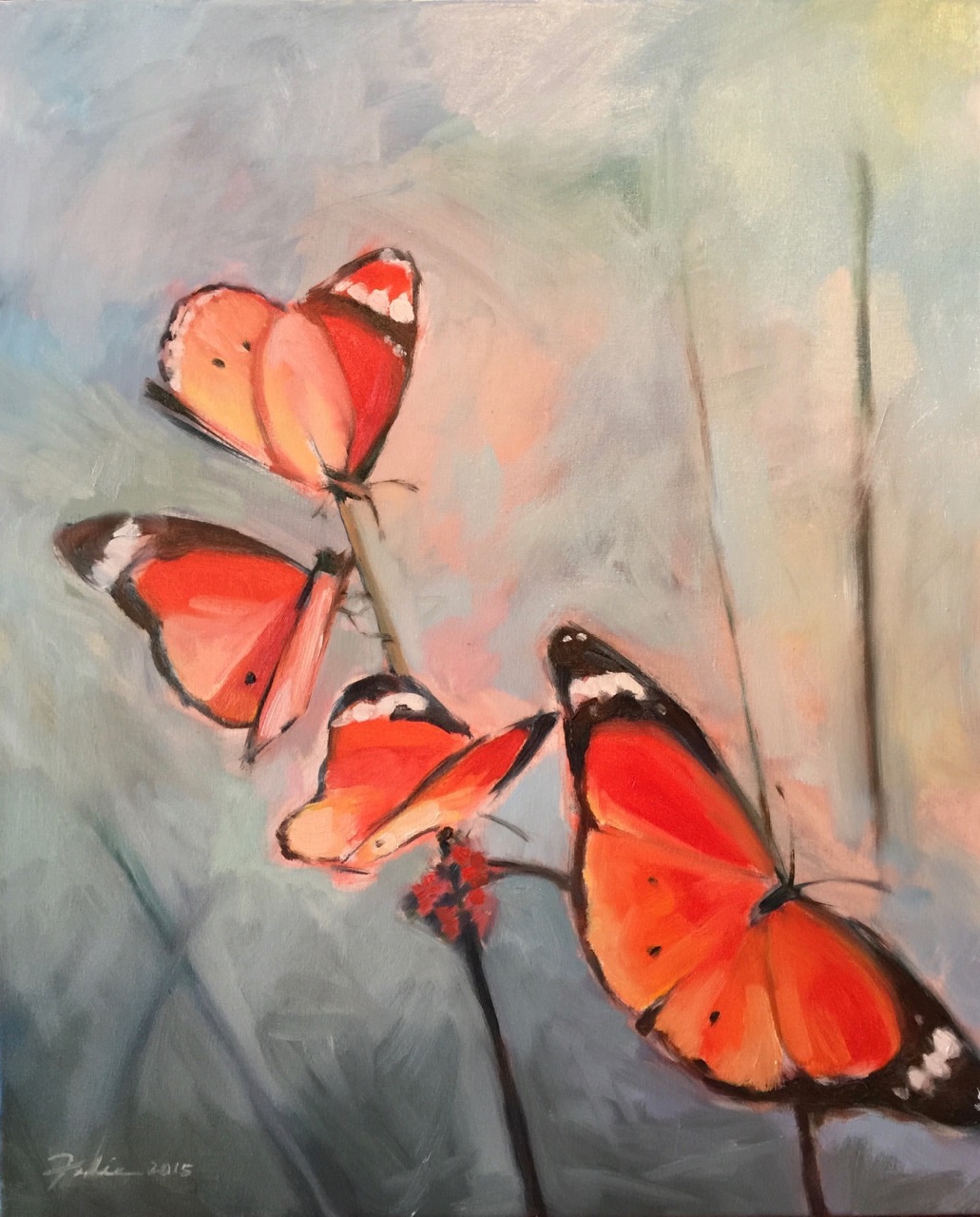 Butterflies painting