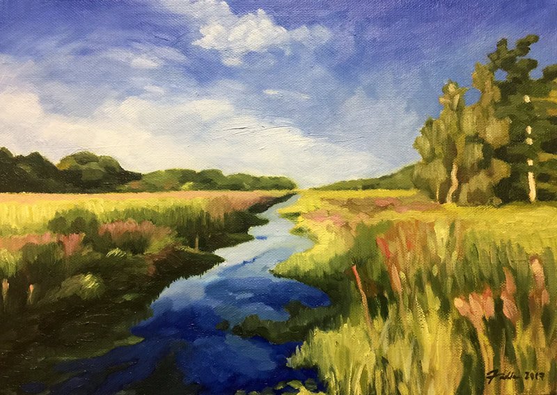 New Jersey Landscape, oil on canvas