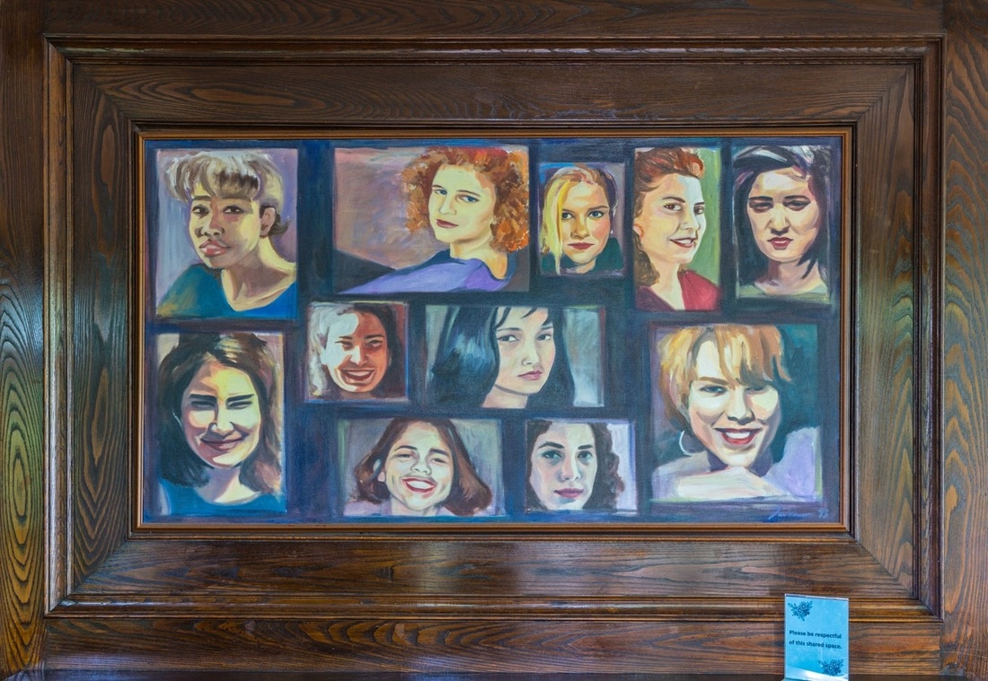 Women of Slater, oil on canvas